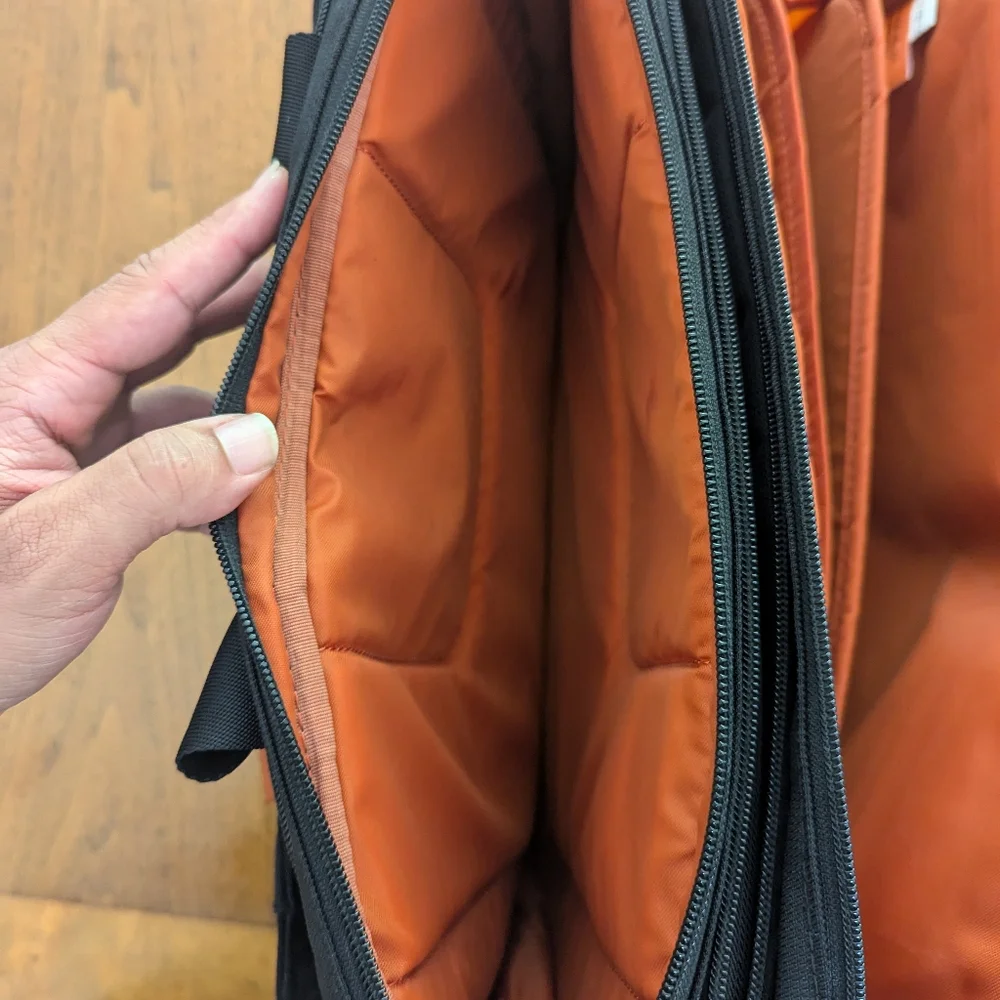 Briggs & Riley Black Briefcase with Orange Interior